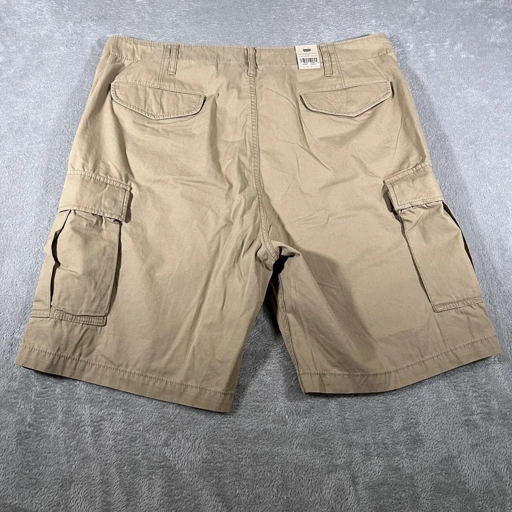 Levi's‎ Carrier Cargo Shorts Mens 40 Khaki 100% Cotton Multi Pocket Utility